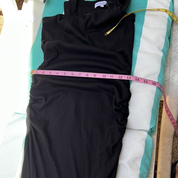 Michael Stars Wren Ruched Side Racer Back Ribbed MIDI Dress Size M NWOT - Picture 8 of 15